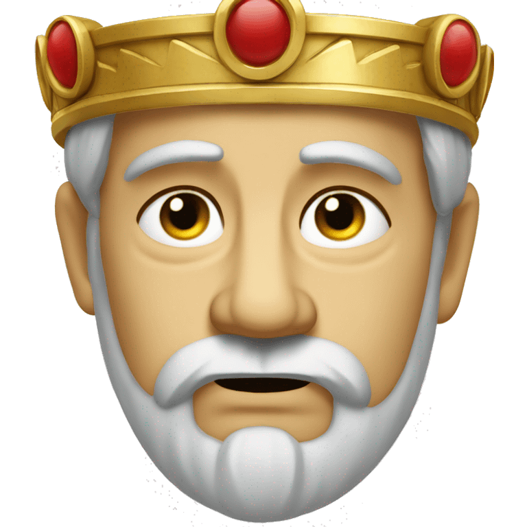 Sad Emperor: A Roman emperor wearing a laurel crown and toga, looking down with a tear rolling down his cheek, expressing sadness—perhaps over a political loss or defeat. emoji