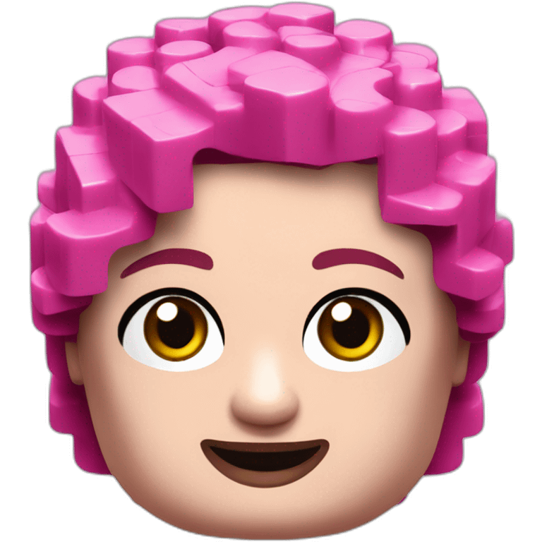 lego bricks pink emoji