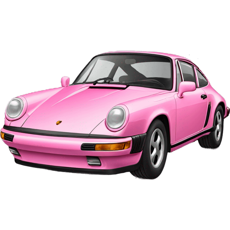 Pink Porsche 911 emoji