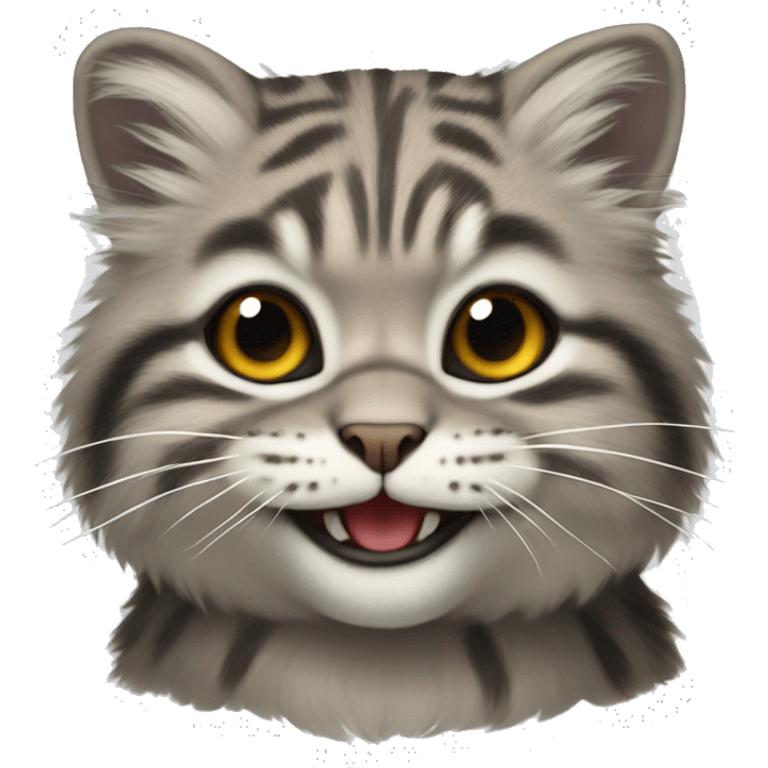 Pallas cat smiling  emoji