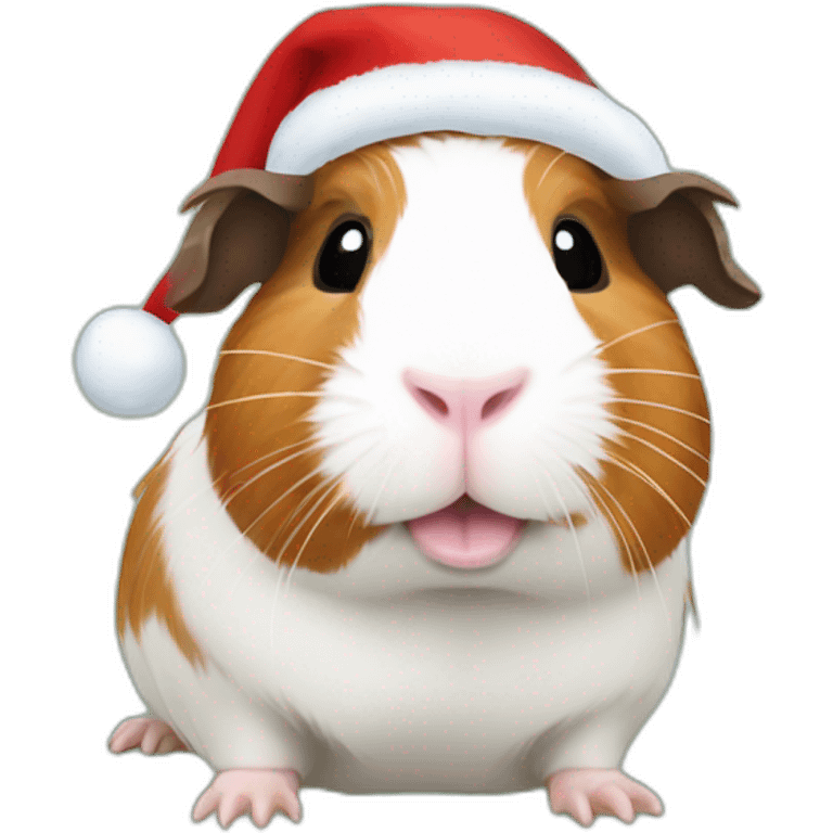 Guinea pig Christmas emoji