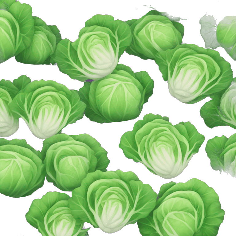 Duplicated cabbage emoji