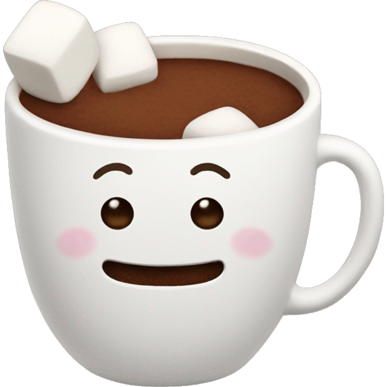 cocoa with marshmallows emoji