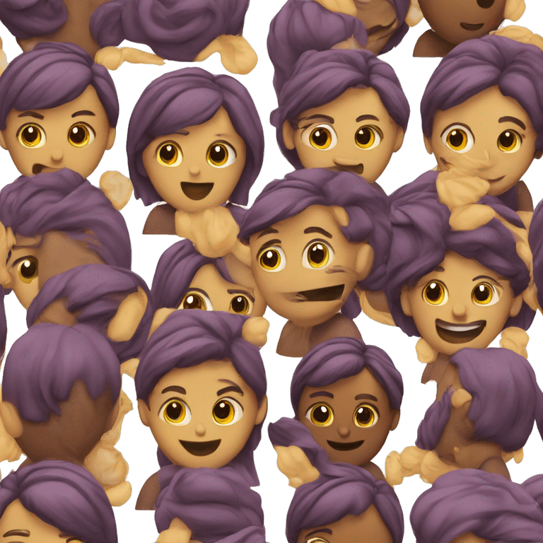 Emoji de berenjena con una regla emoji