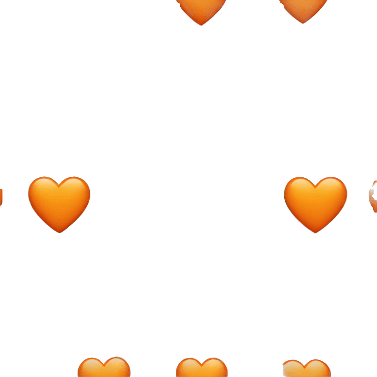 Orange heart emoji