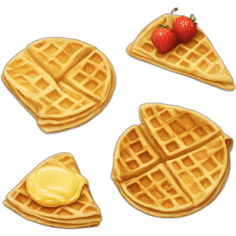 crepe and waffle emoji