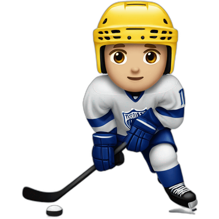 Justin bieber playing ice hockey emoji