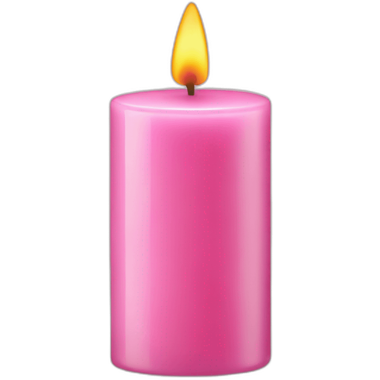 Soya Candle pink emoji