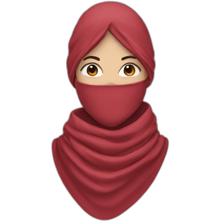 scarf masked woman emoji