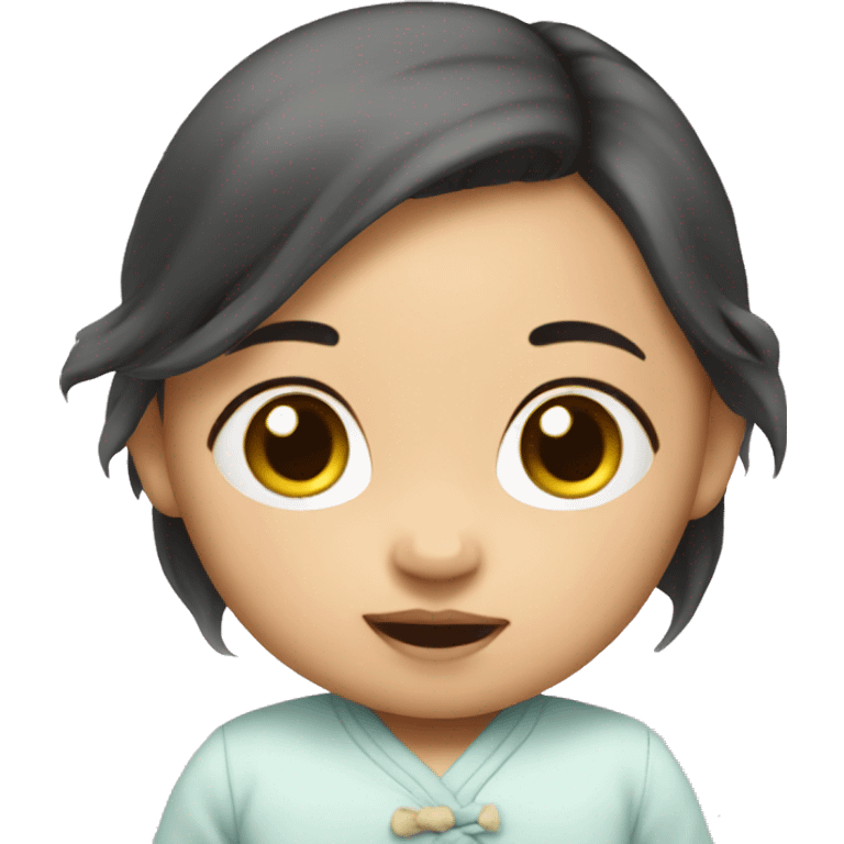 An  Asian  infant  girl. emoji