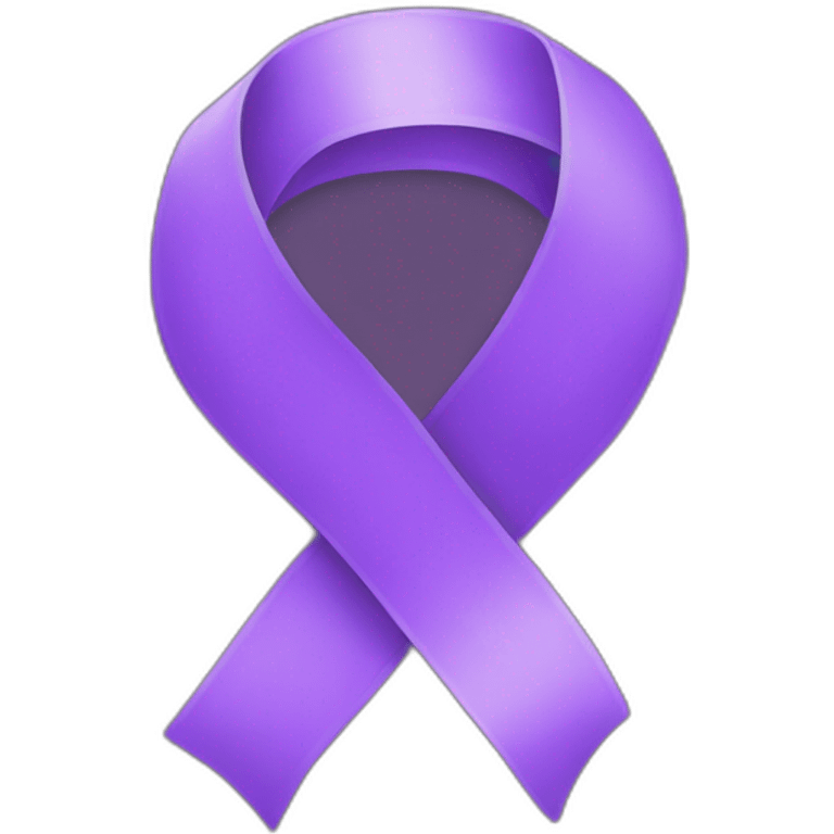 purple ribbon emoji