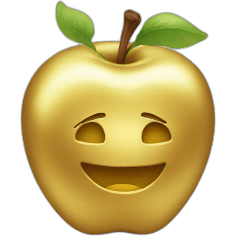 gold apple emoji