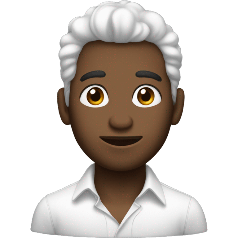 Chico lindo de pelo negro y tez blanca emoji