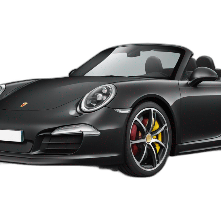 Porsche carrera 4s cabriolet noir emoji