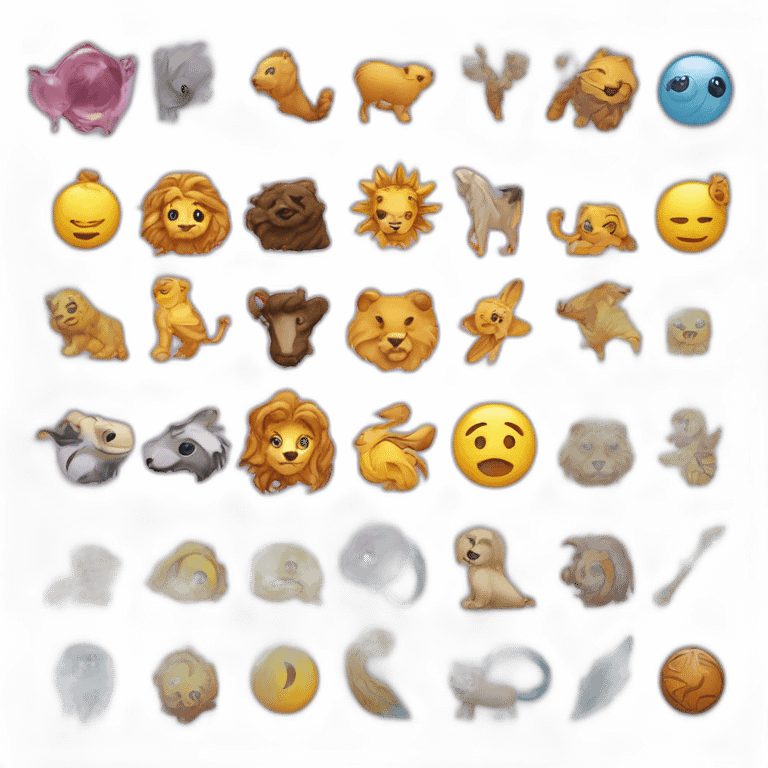 crear emojis basados en imagenes de los 12 signos zodiacales emoji