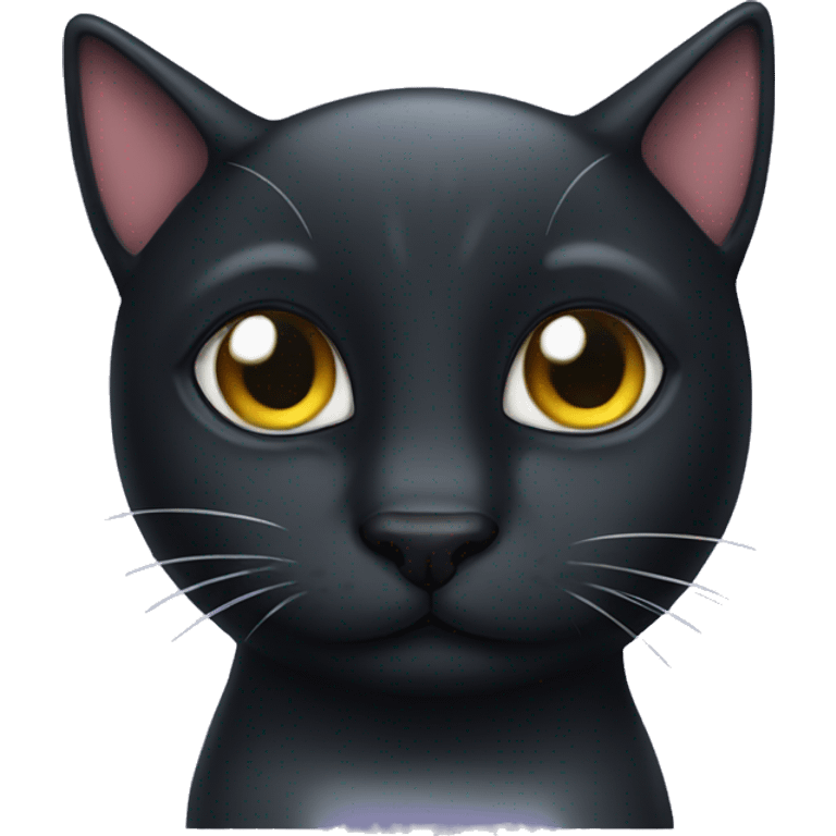 black cat dolphin  emoji