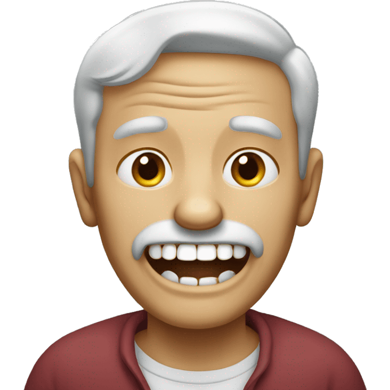 Old man missing teeth emoji