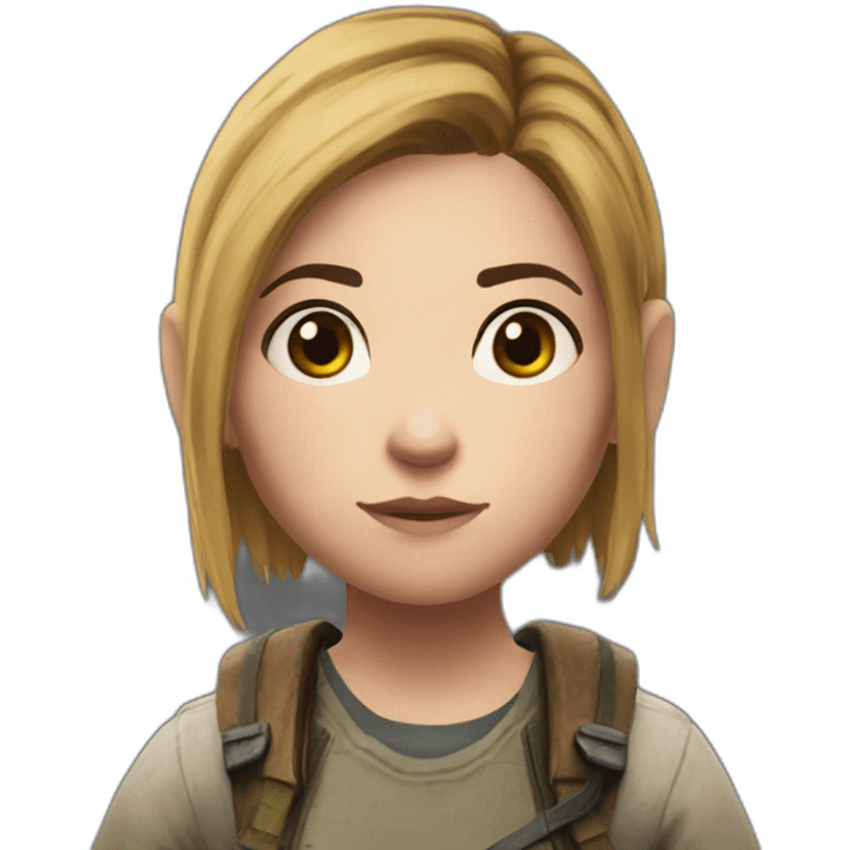 Ellie Williams from the last of us emoji