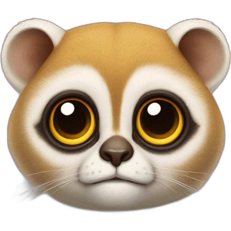 Loris lent avec des yeux en forme de cœur  emoji