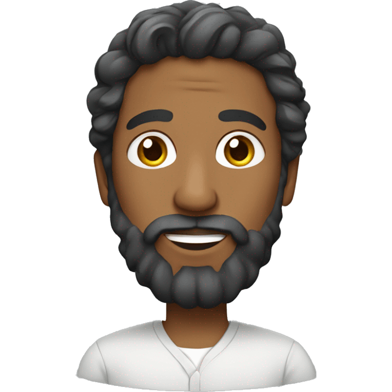 Bengali Man with beard and wavy hair emoji