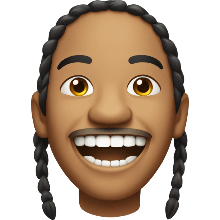 Apache naitive american Smiling with teeth. emoji