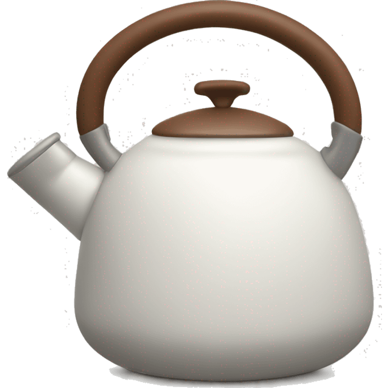 Minimalistic small kettle emoji