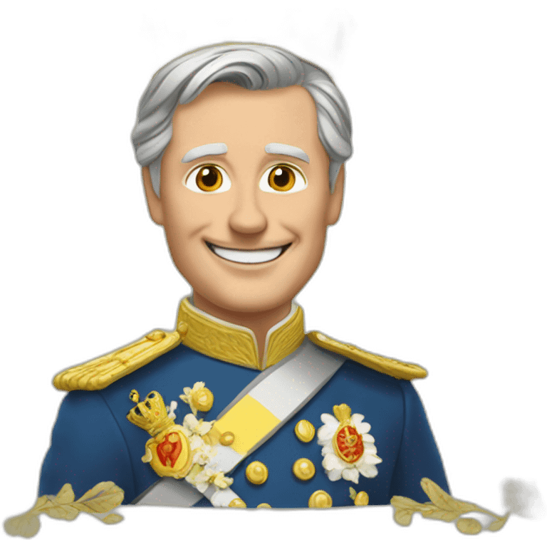 belgian King Philippe saying hello emoji