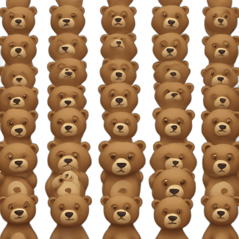 bears in queue emoji