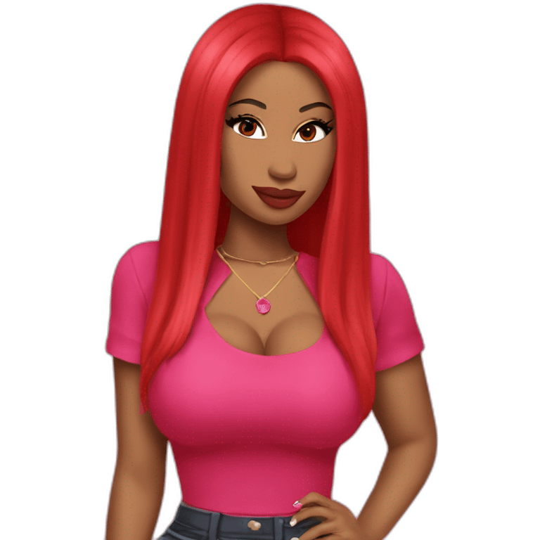 Nicki Minaj red emoji