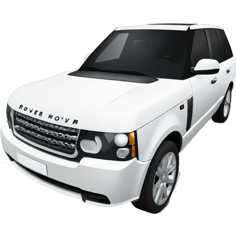 White Range Rover  emoji