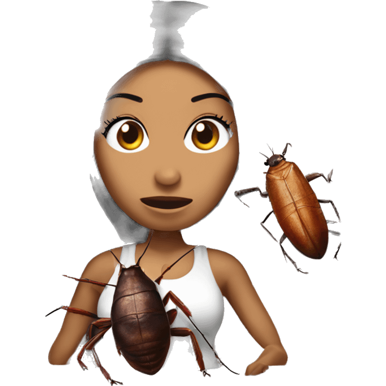 nicki minaj killing a cockroach emoji