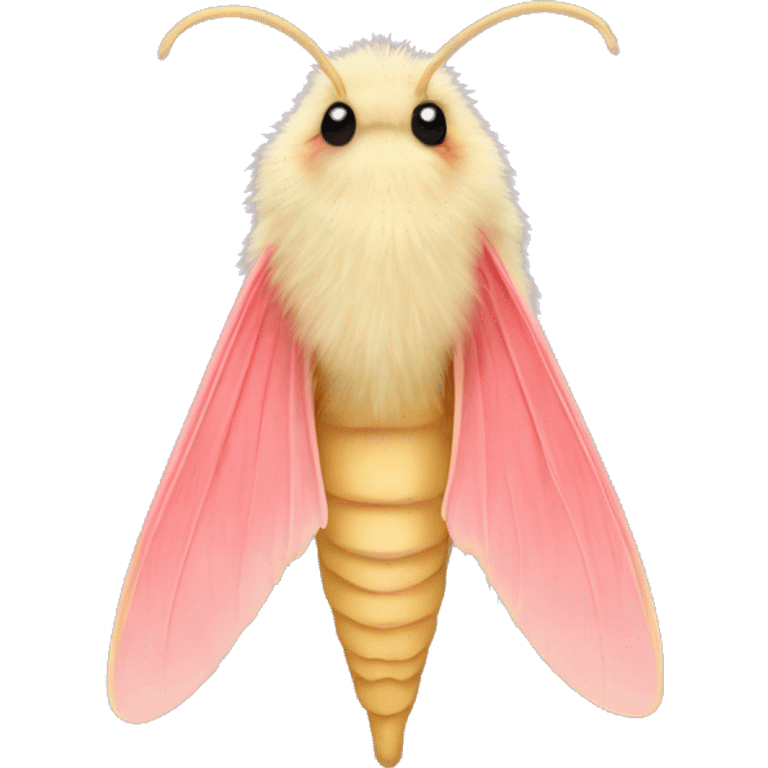 fluffy rosy maple moth emoji