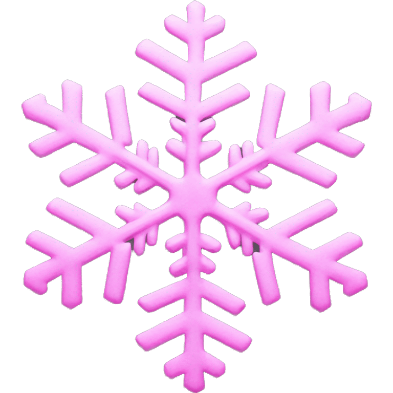 Pink snowflake  emoji