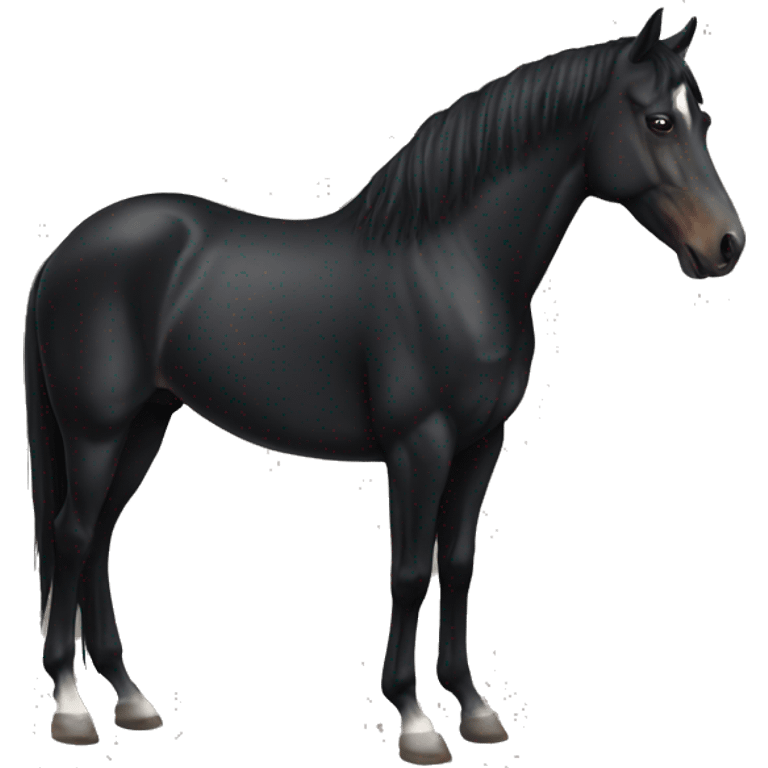 Black horse emoji