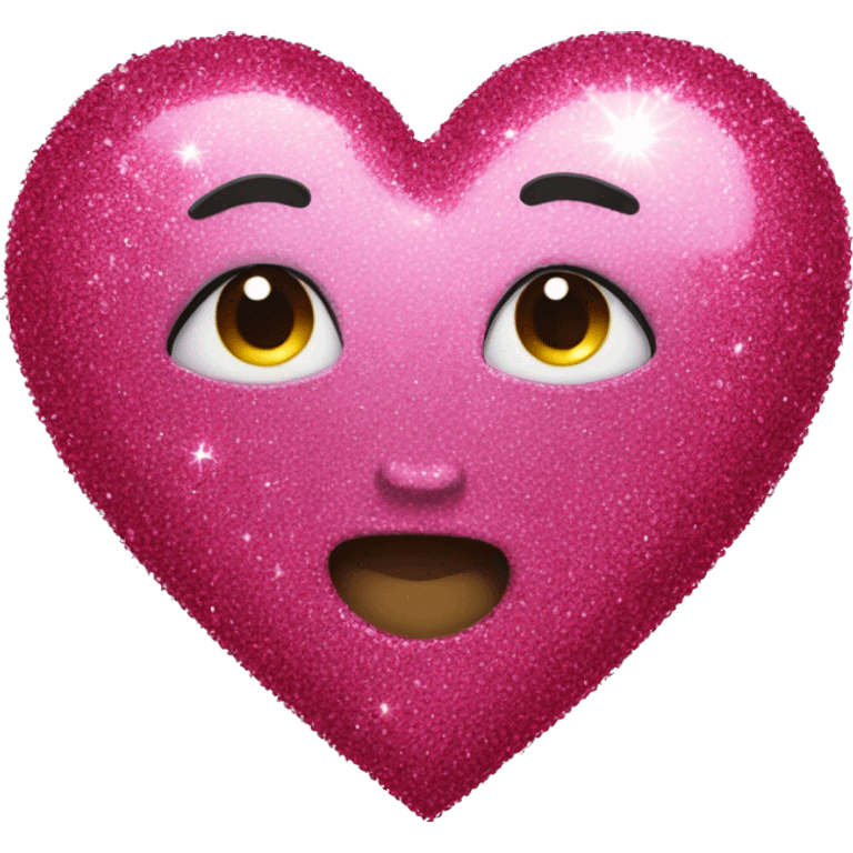 Heart with glitter emoji