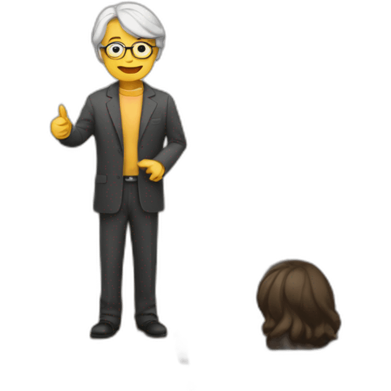 professor teaching class emoji