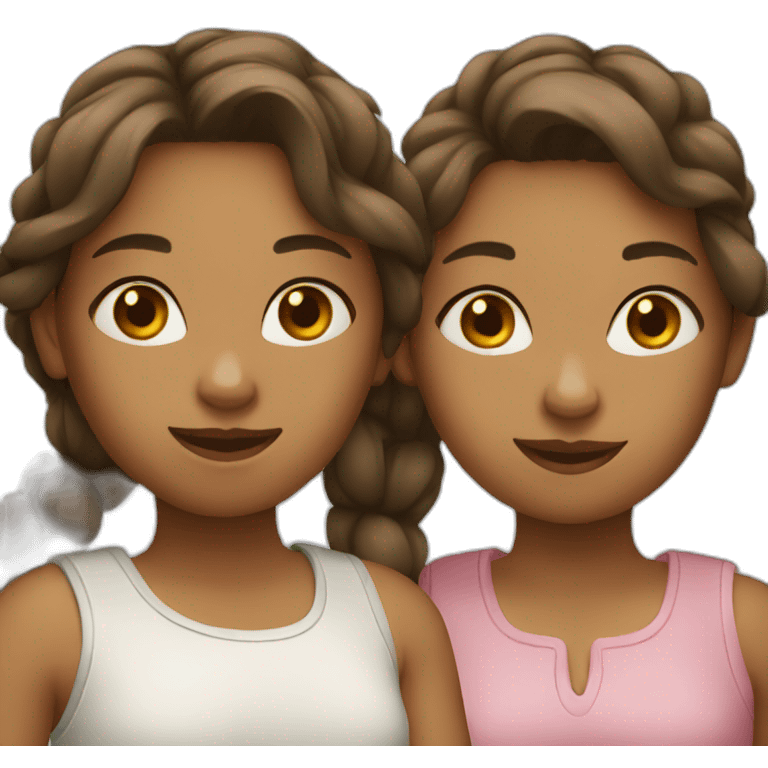 Three girls emoji