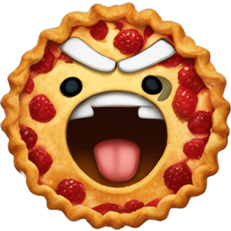 Angry pi emoji