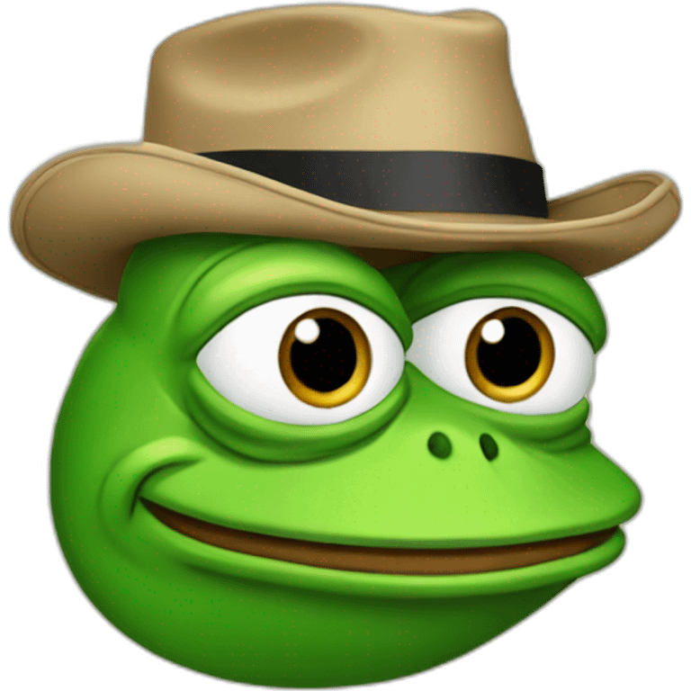 pepe frog with hat emoji