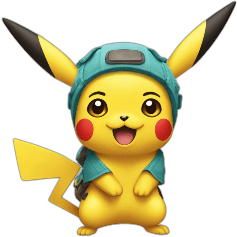 Tahitian pikachu emoji