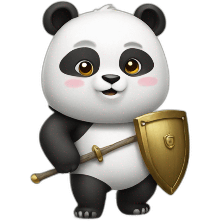 panda with shield emoji