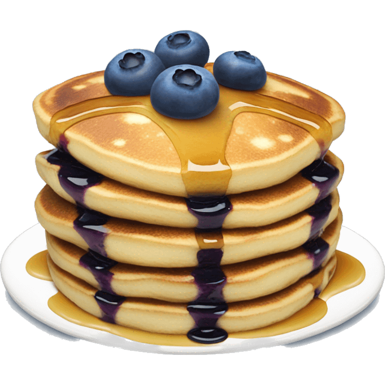 Blueberry pancakes  emoji