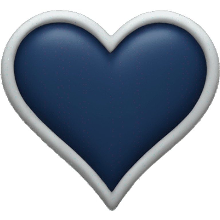 Plain navy heart  emoji