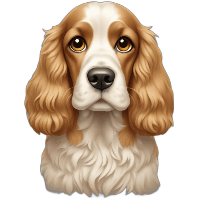 Dog-english-cocker-spaniel-full-body-golden emoji