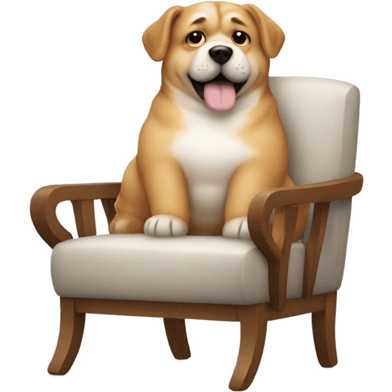 fat dog mix chair emoji