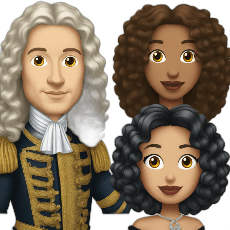 Louis XIV and nikki minaj emoji