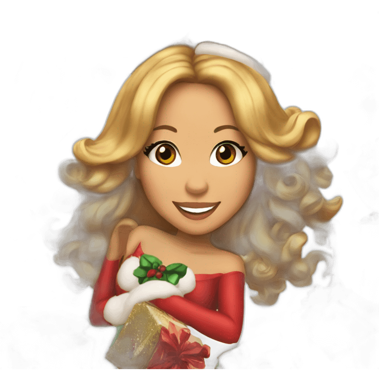 mariah carey christmas emoji