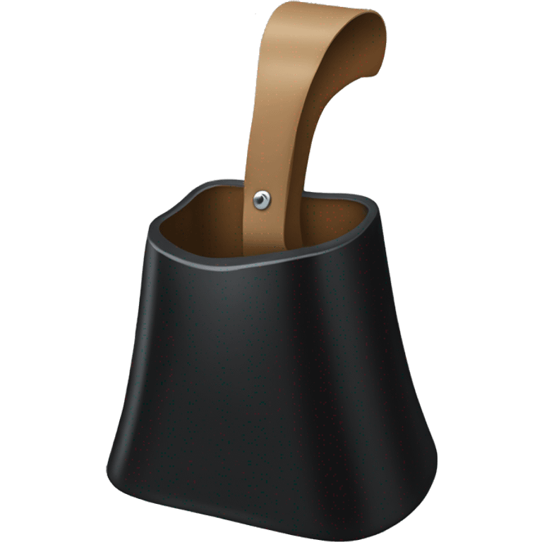 Black cowbell emoji