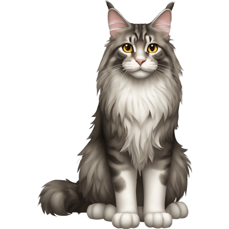 Maine Coon Cat Breed Full Body emoji