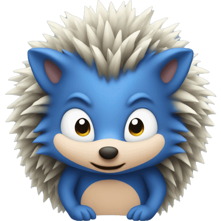 blue hedgehog emoji